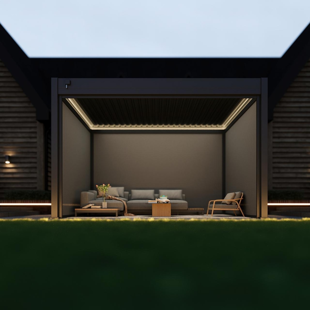 Hygge Pergola Including Blinds. 4