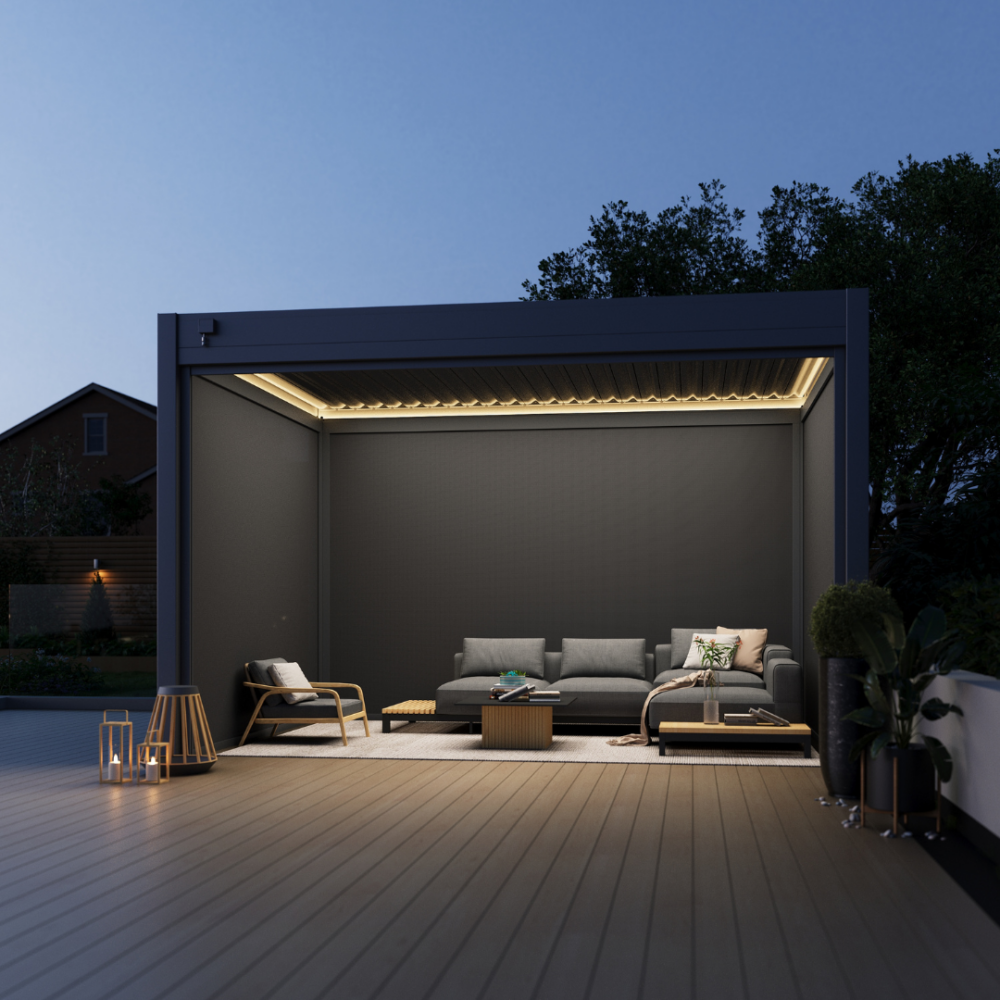 Hygge Pergola Including Blinds. 8