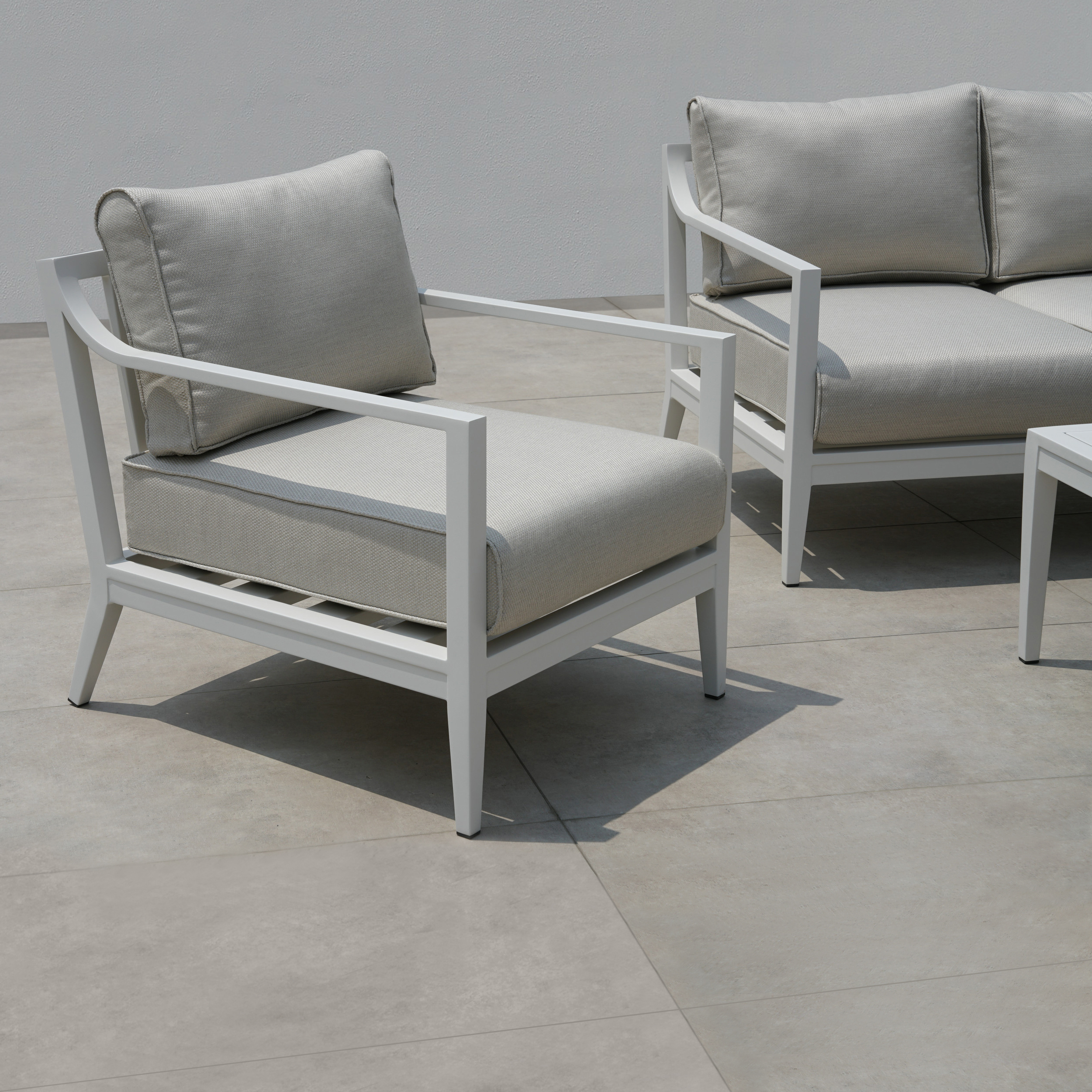 SF-429 Sectional with chair White (5)
