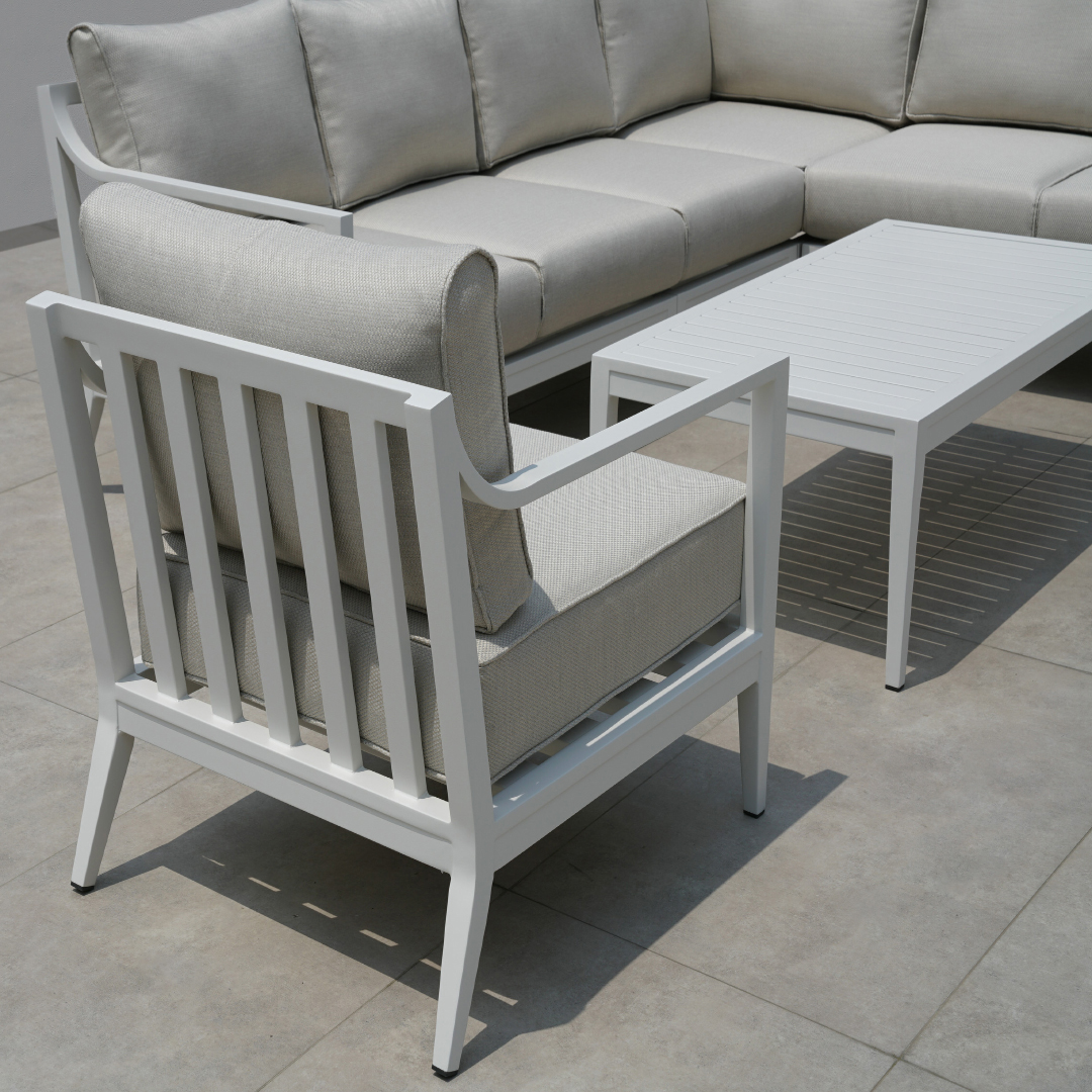 SF-429 Sectional with chair White (6)